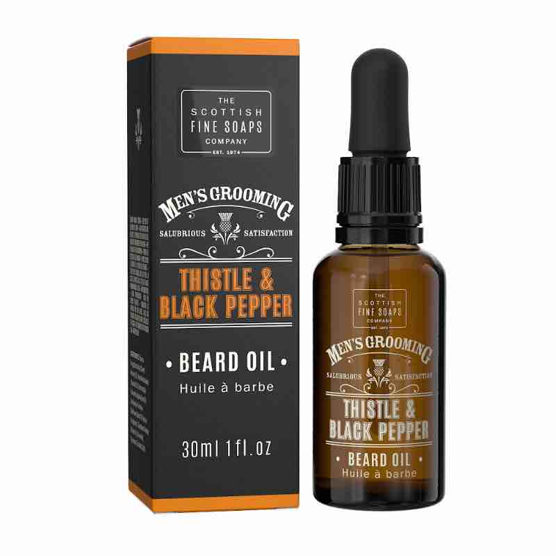 Scottish Fine Soap Beard Oil 30ml - Thistle & Black Pepper