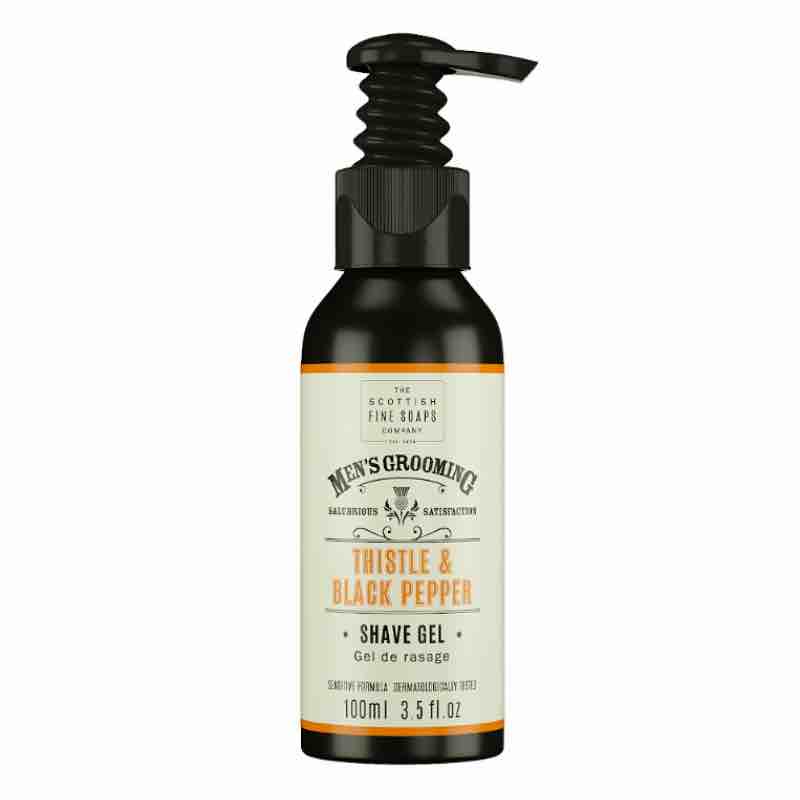 Scottish Fine Soap Shave Gel - Thistle & Black Pepper