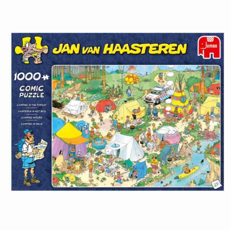 Jan van Haasteren - Camping in the Forest (1000 pieces)
