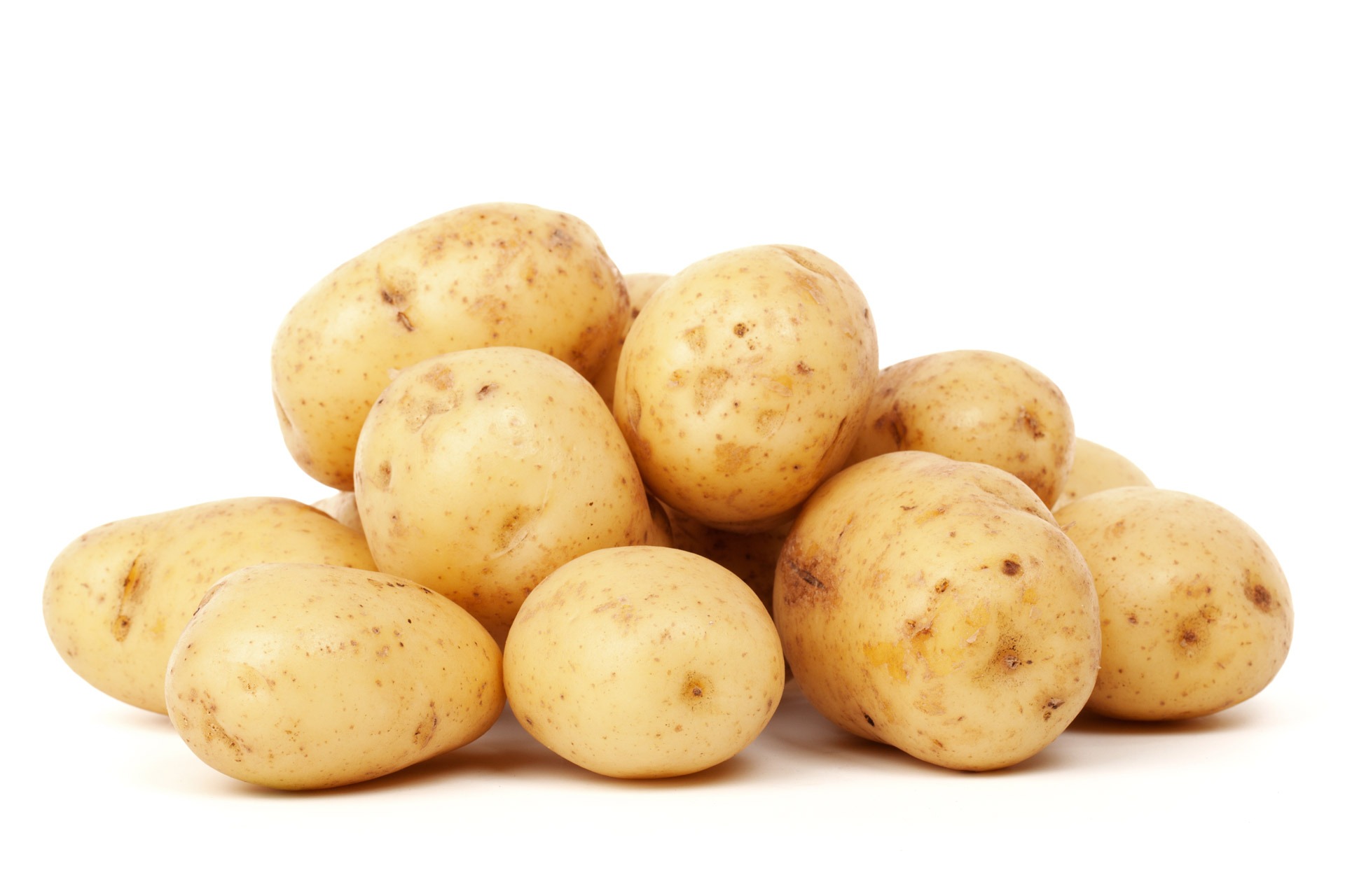 Rocket Potatoes on white background